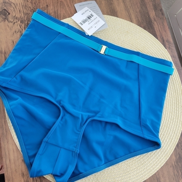 Summersalt Fused High Waist Bikini Bottom Blue - Picture 2 of 6